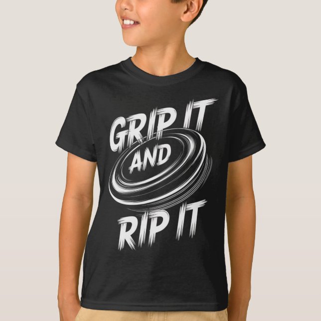 Camiseta Design Divertido de Golfe de Disco para Homens e M (Frente)