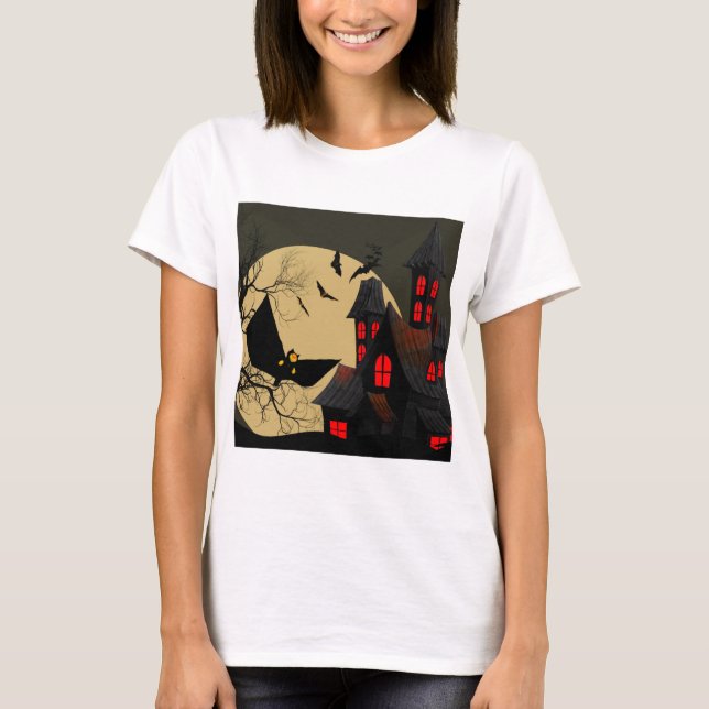 Camiseta Design divertido de Halloween (Frente)