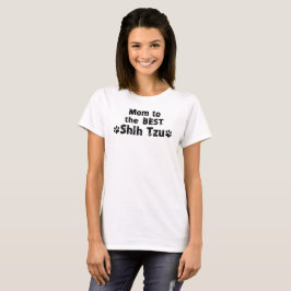 Camiseta Design Divertido de Impressão de Pata para Mãe de