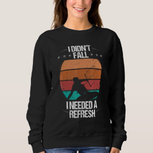 Camiseta Design Divertido de Kiteboarder Não Caí Humor Kite