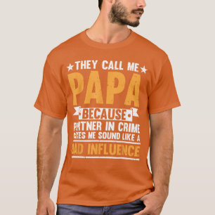 Camiseta Design Divertido de Papai para Vovô Papi Papaw da