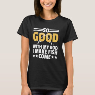 Camiseta Design Divertido de Pesca para Homens Mulheres Pes