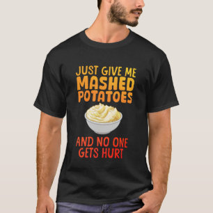 Camiseta Design Divertido de Purê de Batata para Homens Mul