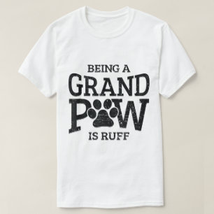 Camiseta Design Divertido de Vovô Amante de Cachorros