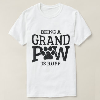 Camiseta Design Divertido de Vovô Amante de Cachorros