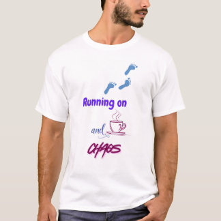 Camiseta Design Divertido em Chá e Caos