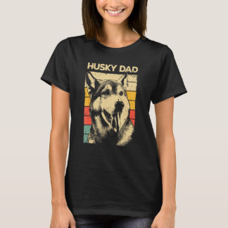 Camiseta Design Divertido Melhor Husky Para Pai Homens Husk