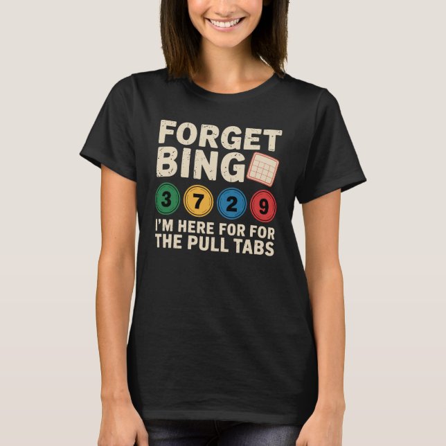Camiseta Design Divertido para Amantes de Bingo – Presente  (Frente)
