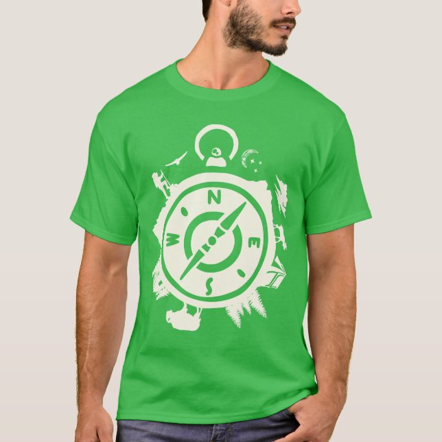 Camiseta Design do Adventure Compass (Frente)