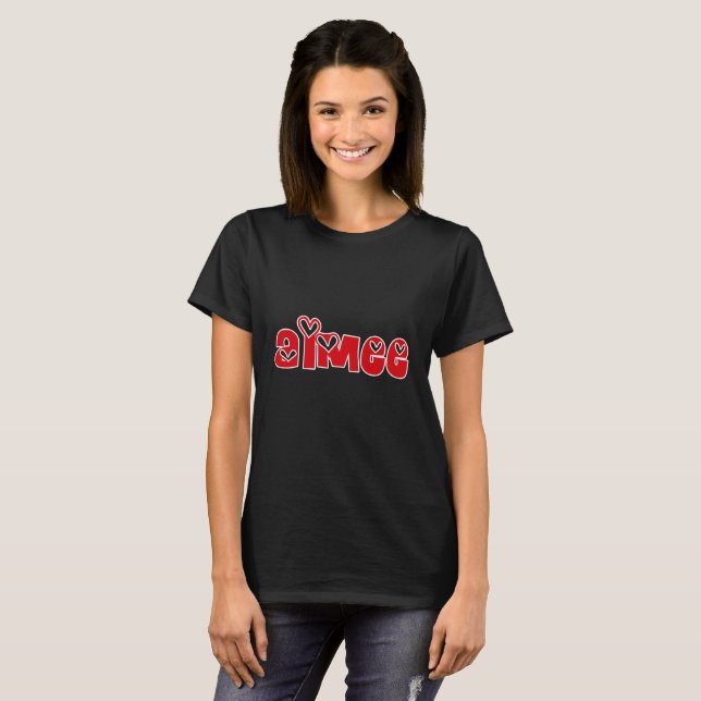 Camiseta Design do amor de Aimee (Frente Completa)