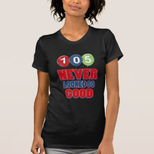 Camiseta Design do aniversário das pessoas de 105 anos
