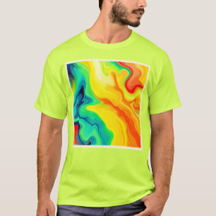 Camiseta Design do arco-íris fluente
