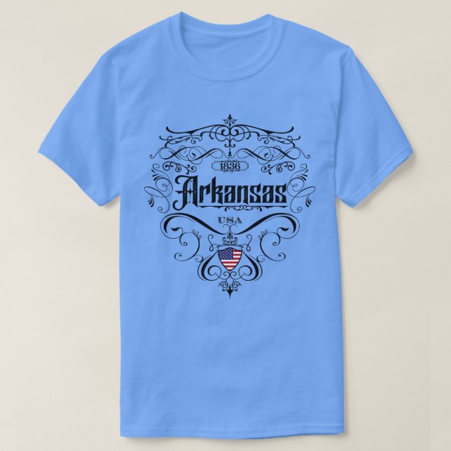Camiseta Design do Arkansas Vintage (Frente do Design)