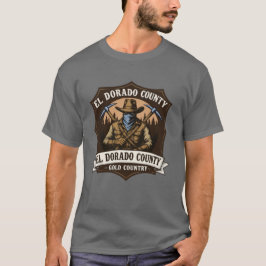 Camiseta Design do Bandido Fora da Lei do Condado de El Dor