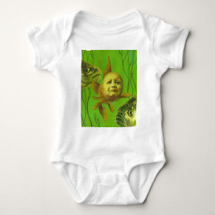 Camiseta Design do bebê mutante Goldfish