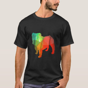 Camiseta Design do Bulldog Poly Inglês