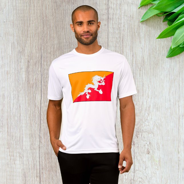 Camiseta Design do Butão com Dragão Branco (Criador carregado)