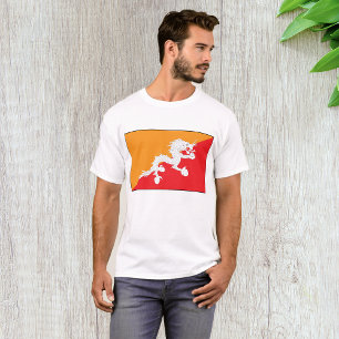 Camiseta Design do Butão com Dragão Branco