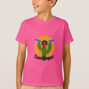 Camiseta Design do cacto do Gunslinger - t do Hanes