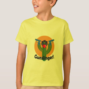 Camiseta Design do cacto do Gunslinger - t do Hanes