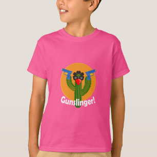 Camiseta Design do cacto do Gunslinger - t do Hanes