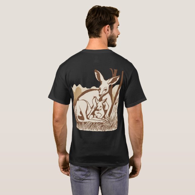 Camiseta Design do Canguru (Parte Traseira Completa)