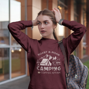 Camiseta Design do Caso de Café de Campanha do Roast & Roam