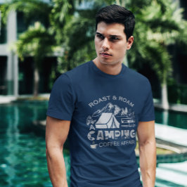 Camiseta Design do Caso de Café de Campanha do Roast & Roam