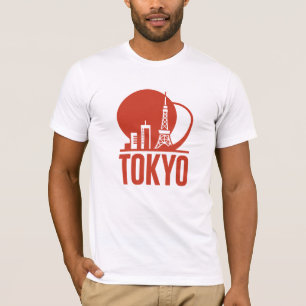 Camiseta Design do Círculo Skyline de Tóquio