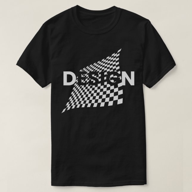 Camiseta Design do conselho de xadrez (Frente do Design)