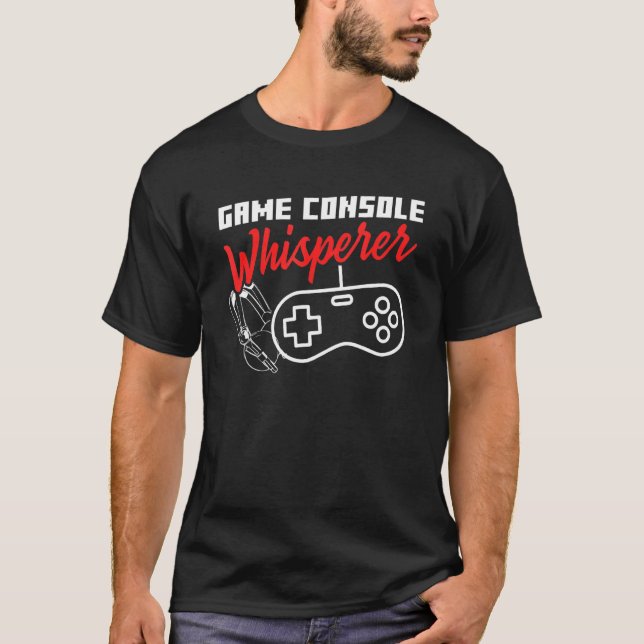 Camiseta Design do Controlador Whisperer do Console de Jogo (Frente)