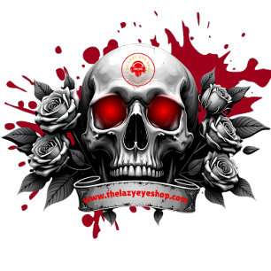 Camiseta Design do crânio e Rosa