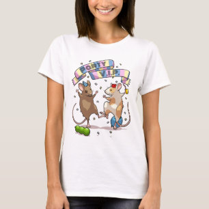Camiseta Design do Dancing Mice Party V.I.P Banner & Balloo