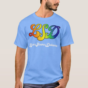 Camiseta Design do Delaware Multicolor 1960s com menor velo