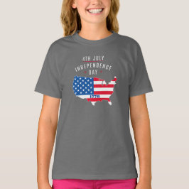 Camiseta design do Dia da Independência em 4 de JULHO