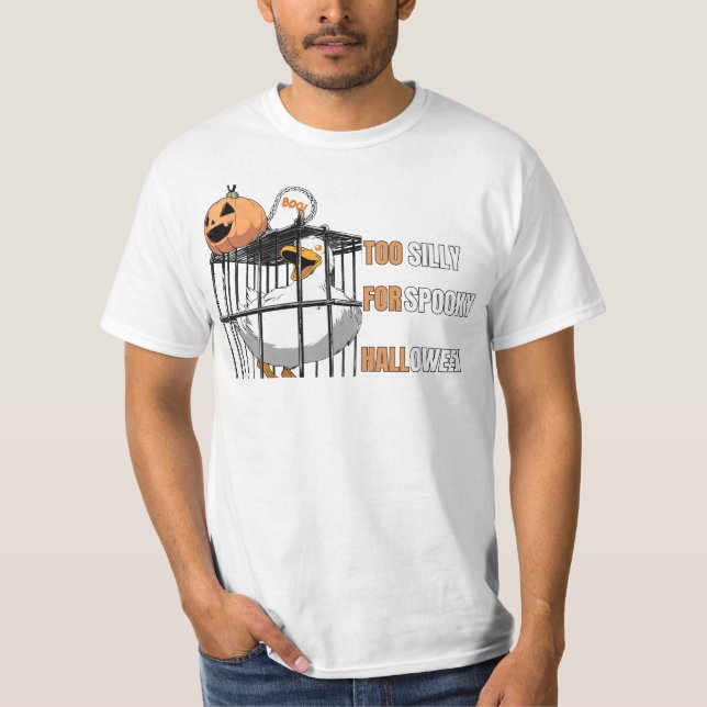Camiseta Design do Dia das Bruxas de Goose Goofy - Não Apen (Frente)