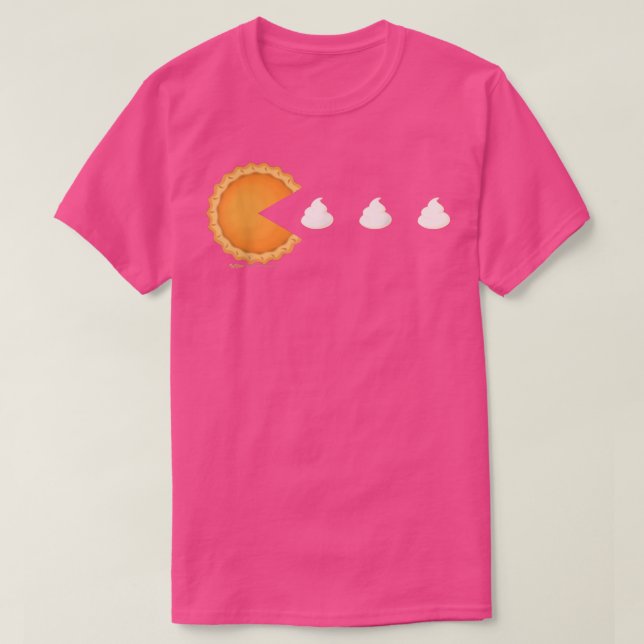 Camiseta Design do Dia de Ação de Graças da Pumpkin Pie (Frente do Design)