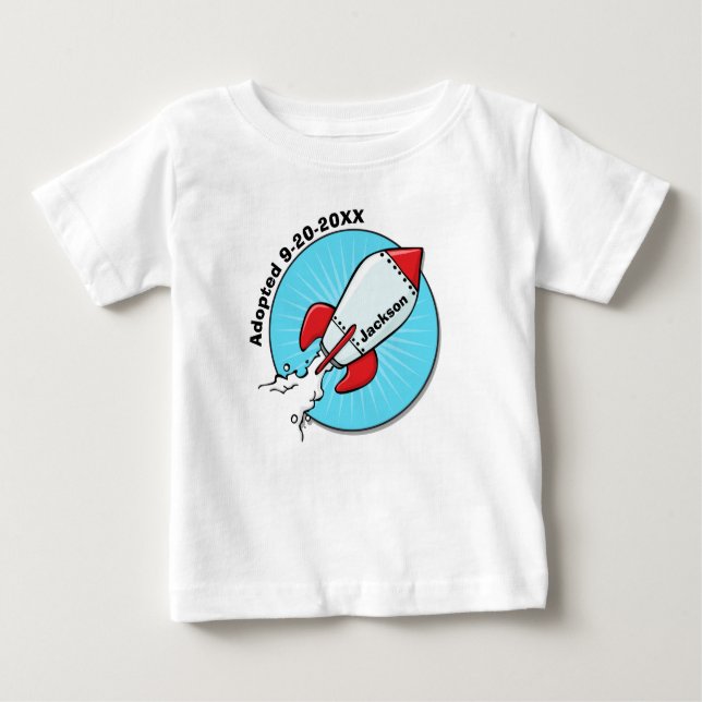 Camiseta Design do divertimento da adopção do navio de (Frente)