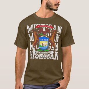 Camiseta Design do Estado do Michigan