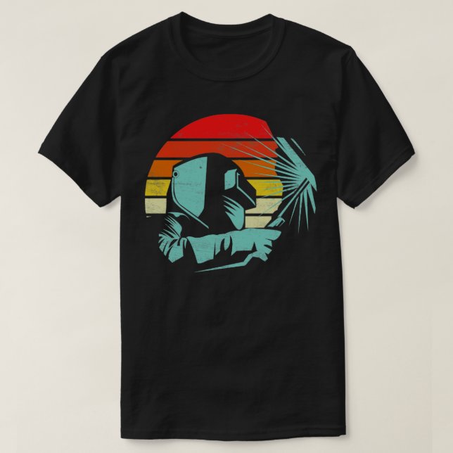 Camiseta Design do Estilo Retro Soldador (Frente do Design)