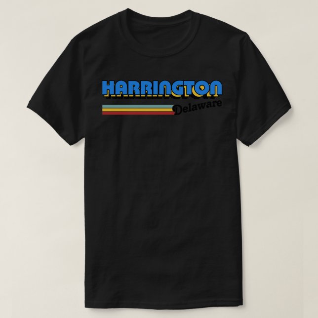 Camiseta Design do Estilo Retroativo do Harrington Delaware (Frente do Design)