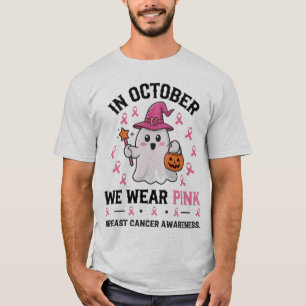 Camiseta Design do Fantasma do Cancer de Halloween