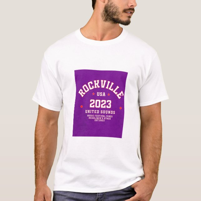 Camiseta Design do Festival de Música Retro (Frente)