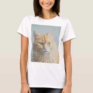 Camiseta Design do Gatinho bonito