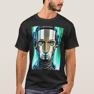 Camiseta Design do Geek de Computador do Cyberpunk Hacker