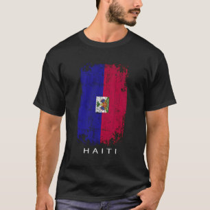 Camiseta Design do Haiti Souvenir - Bandeira do País Haiti
