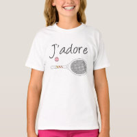Design do jogador de Tênis francês Chic J'adore