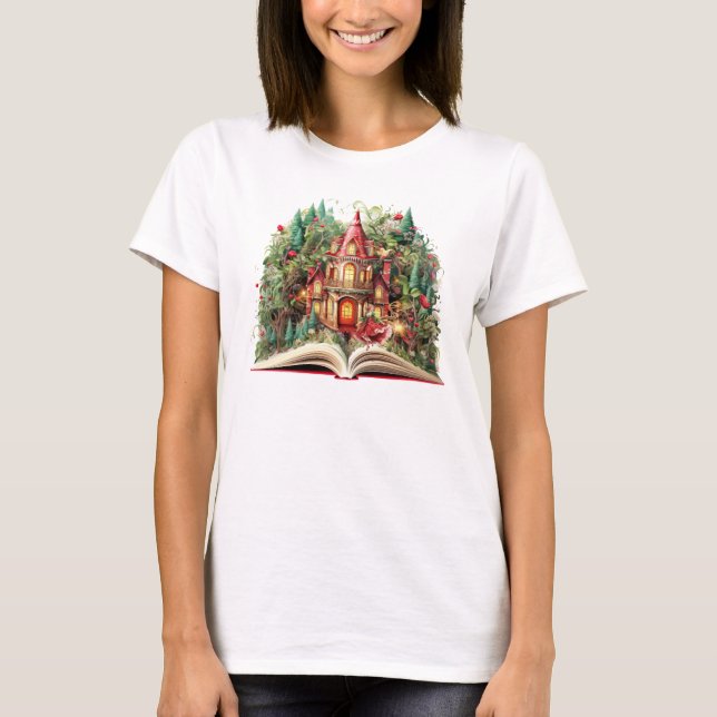 Camiseta Design do Livro de Natal Festivo (Frente)