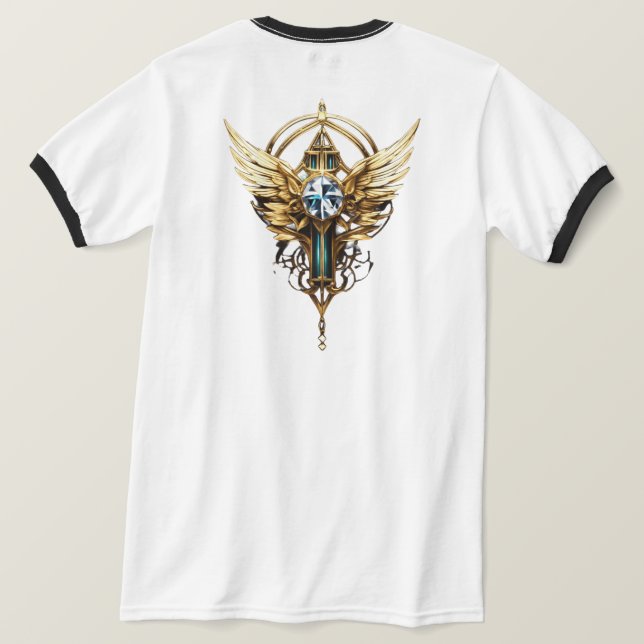 Camiseta Design do logotipo da águia majestosa (Verso do Design)