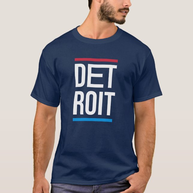 Camiseta design do logotipo da cidade de Detroit (Frente)